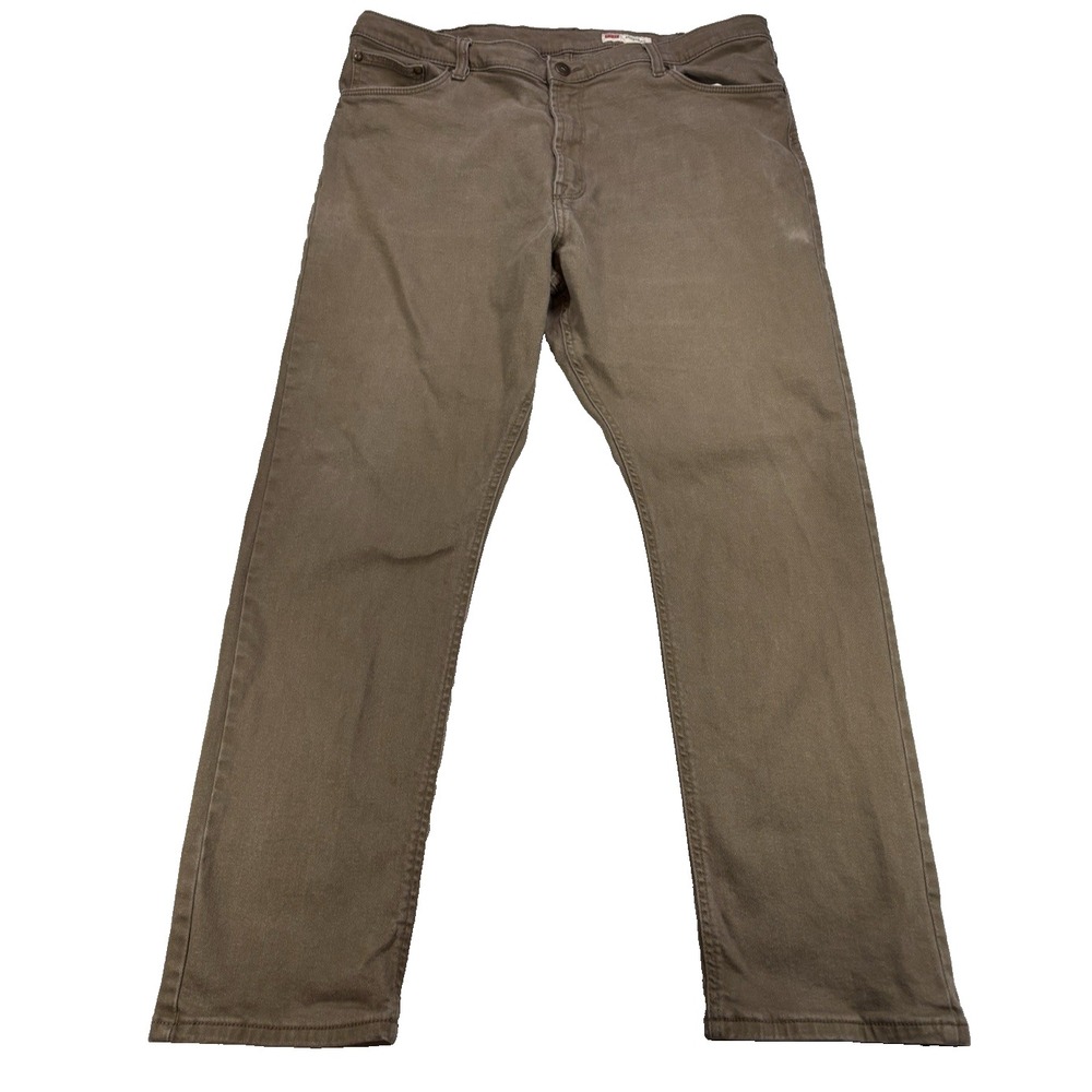 Wrangler Men's 40X30 Brown Classic Athletic Fit Jeans Workwear Chore Outdoors